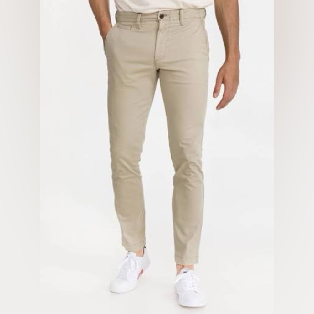 Gap Vintage Washed Skinny Fit Khakis Mens Casual Size 33x32 NEW